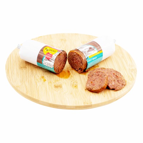Dog Accessories Snacks Wet pet food Gourmet Game Sausage (Gourmetwurst Wild) 400g 1 Piece -1- Anifit